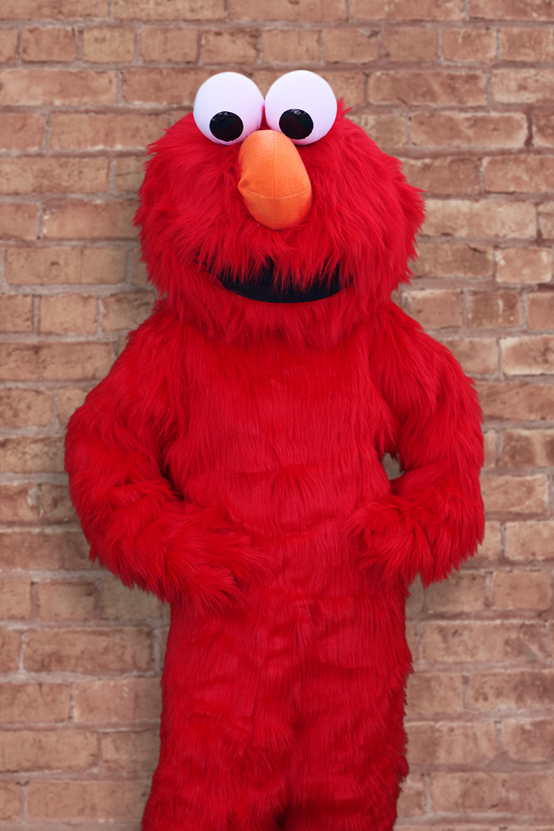 Elmo mascot character for birthday parties in Los Angeles