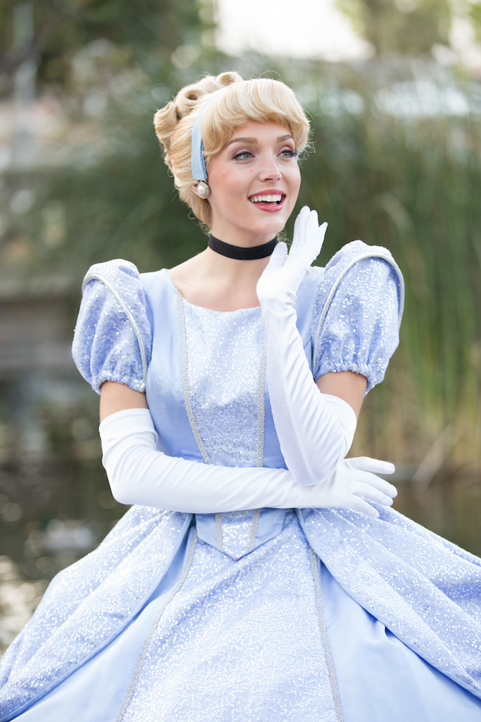 Cinderella character at birthday party
