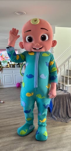 Cocomelon JJ character at toddler birthday party in Los Angeles
