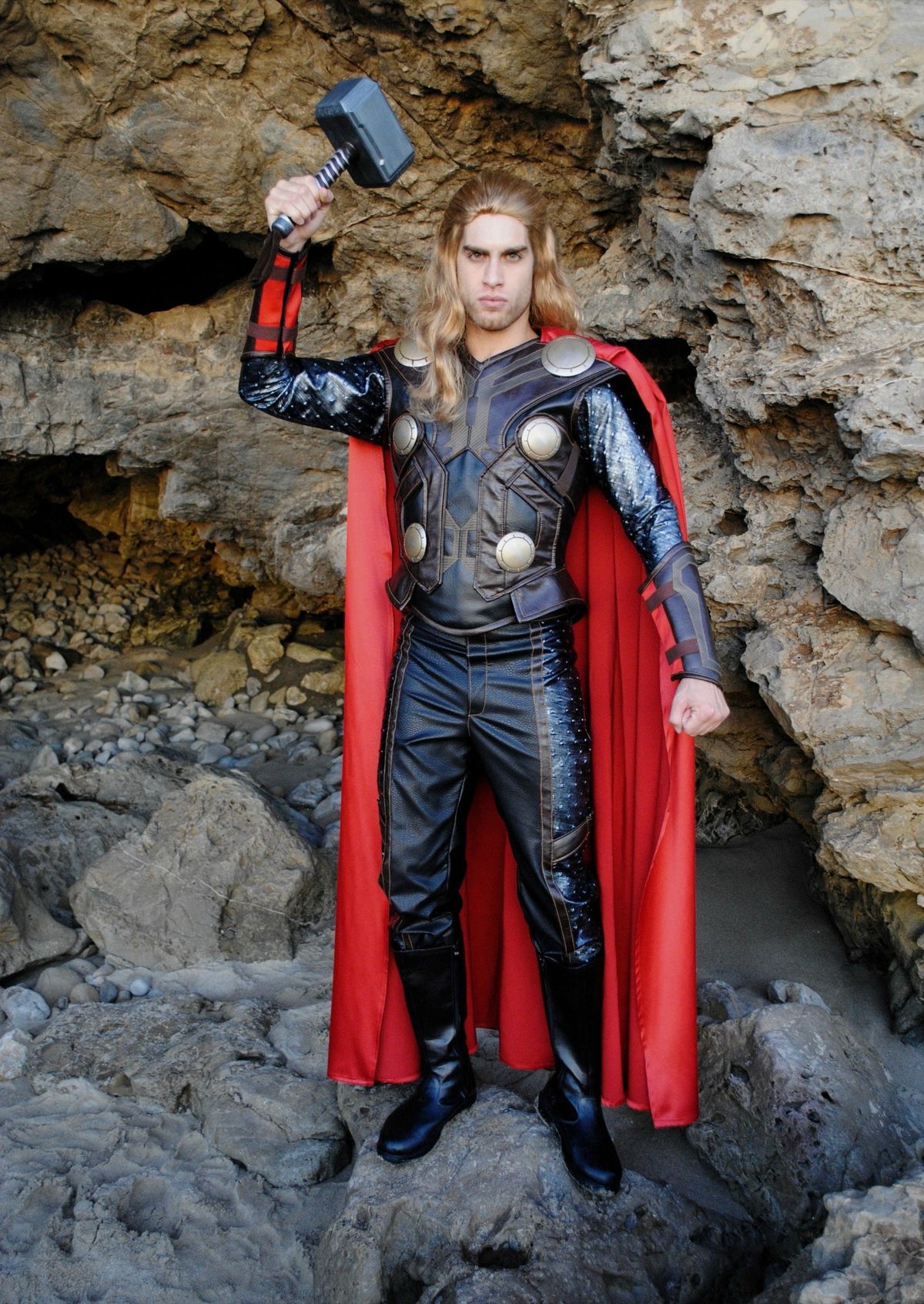 Thor character at birthday party